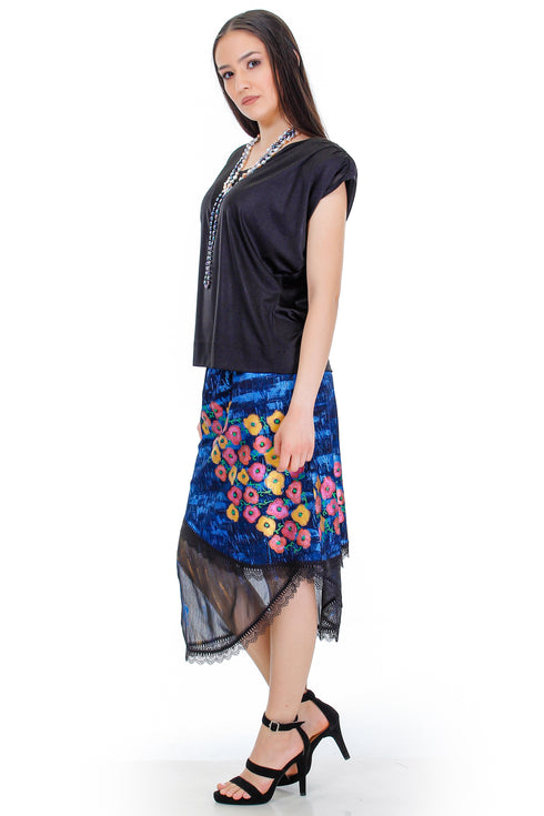 Fusta jerse pictata  Liza Panait Liza Panait Online Boutique